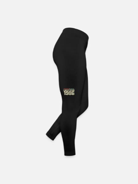 1986 Cadeau Anniversaire 1986 Vintage 1986 Rétro - Legging en jersey Femme - noir - Droite