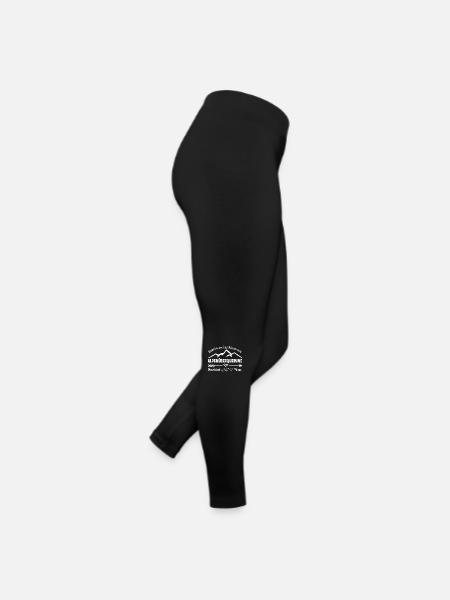 Alpenüberquerung E5 - Gemeinsam ins Abenteuer - Frauen Jersey Leggings - Schwarz - Rechts