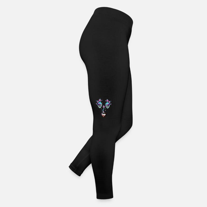Champignons magiques Champignon Visage Legging en jersey Femme
