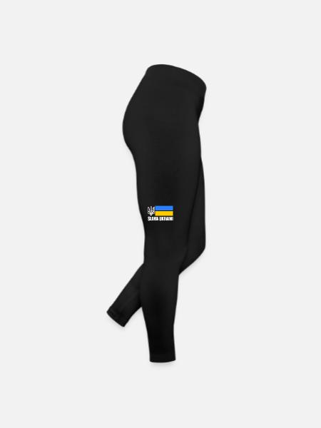 Ukraine flag - Women’s Jersey Leggings - black - Right