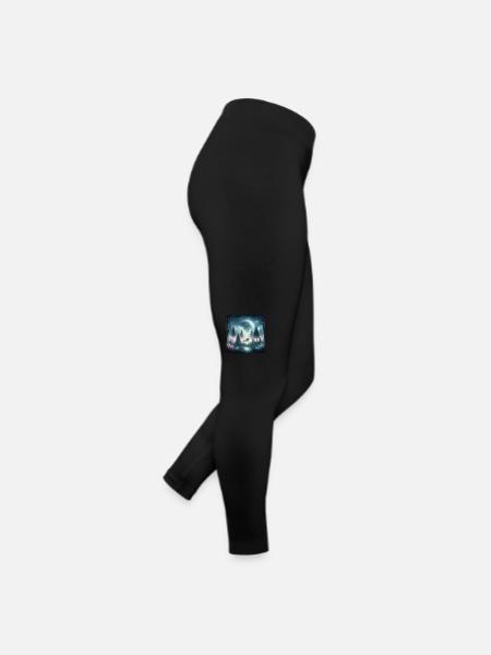 Licorne dans la forêt enchantée Mysticisme au clair de lune - Legging en jersey Femme - noir - Droite