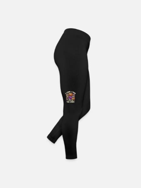 Je suis venu voir que j’avais toutes les douceurs - Legging en jersey Femme - noir - Droite
