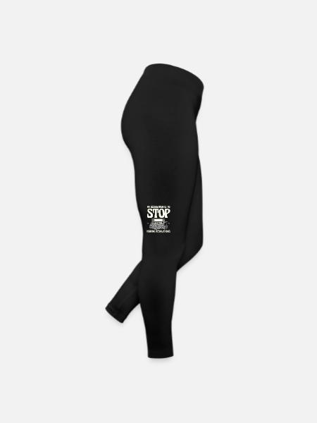 Ma résolution : plus de résolutions du Nouvel An - Legging en jersey Femme - noir - Droite