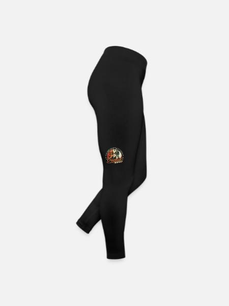 März 1948 Jahrgang 1948 Retro Geburtstagsgeschenk - Frauen Jersey Leggings - Schwarz - Rechts