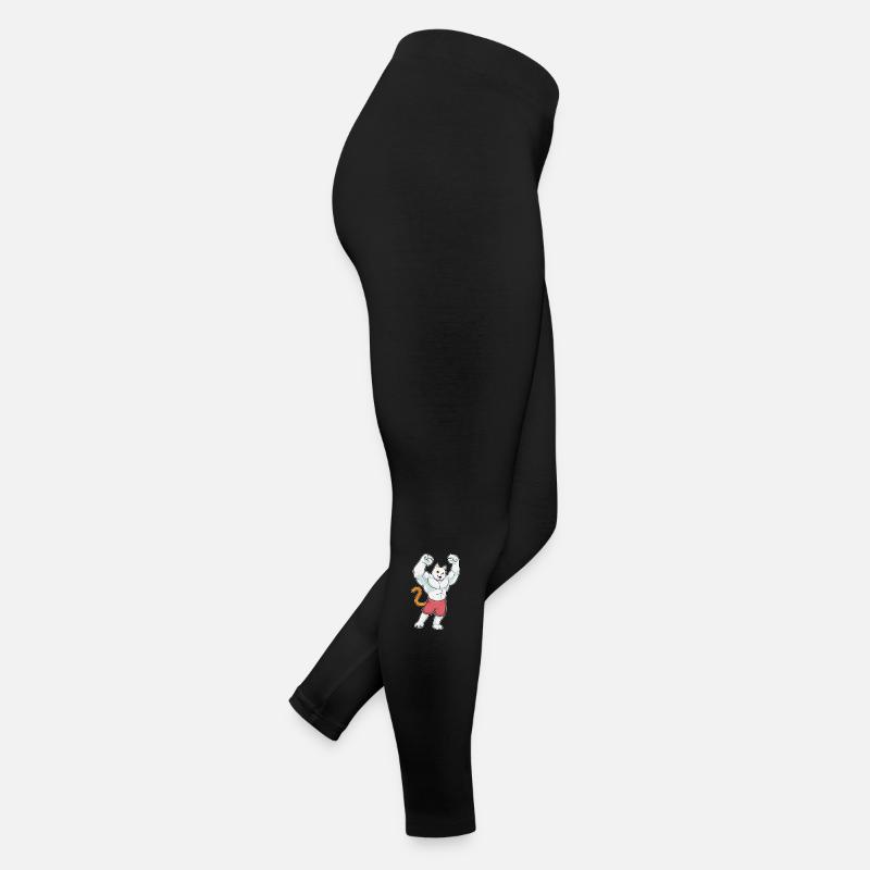 Chat comme culturiste avec de gros muscles Legging en jersey Femme