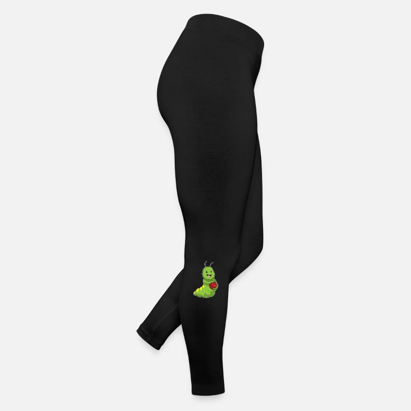 Raupe beim Bowling mit Bowlingkugel Frauen Jersey Leggings
