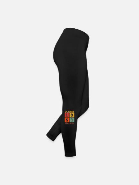 Octobre 1951 Édition limitée - Legging en jersey Femme - noir - Droite