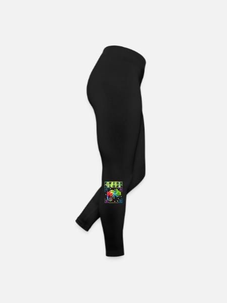 Rainbow Chameleon, LGBT Pride-Rainbow LGBTQ - Legging en jersey Femme - noir - Droite