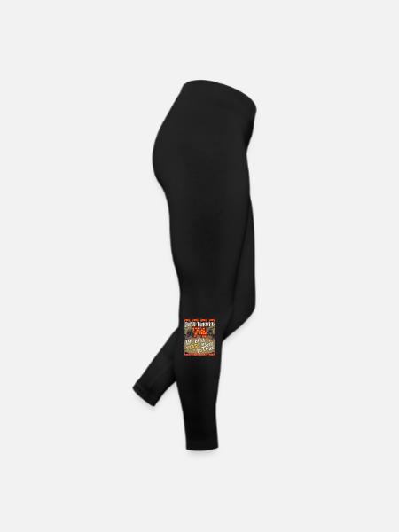 74th birthday 74 years old vintage design, saying - Women’s Jersey Leggings - black - Right