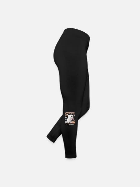 Peekapoo, chien, dicton drôle - Legging en jersey Femme - noir - Droite
