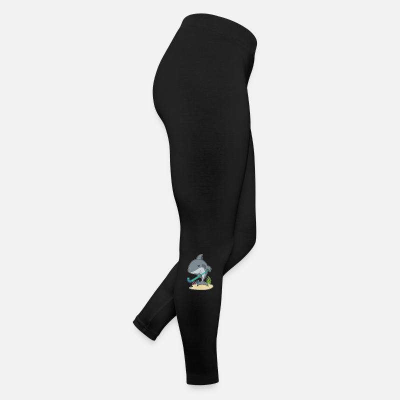 Bâton de hockey de requin Legging en jersey Femme