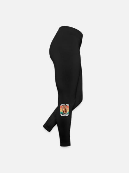 Pomeranian Dog I Hear You Im Just Not Listening - Women’s Jersey Leggings - black - Right