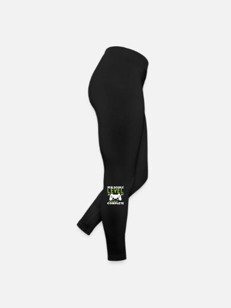 Realschulabschluss 2024 - Frauen Jersey Leggings - Schwarz - Rechts