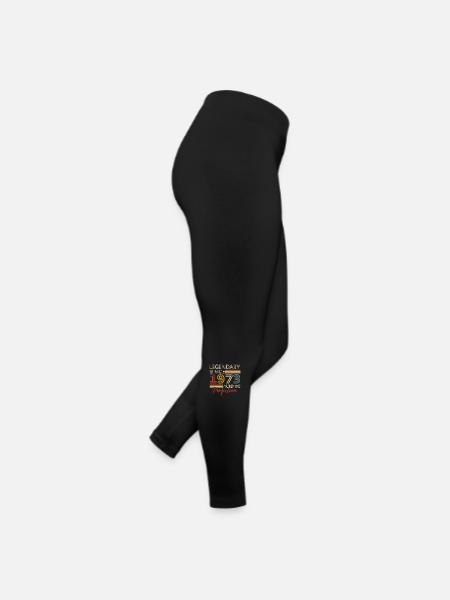 1973 Vintage Original Retro Birthday Gift - Women’s Jersey Leggings - black - Right