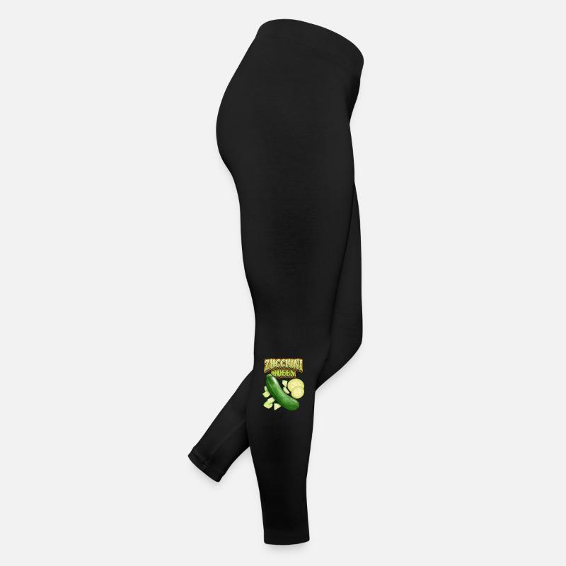 Zucchini Queen, Funny Vegetable Saying Women’s Jersey Leggings