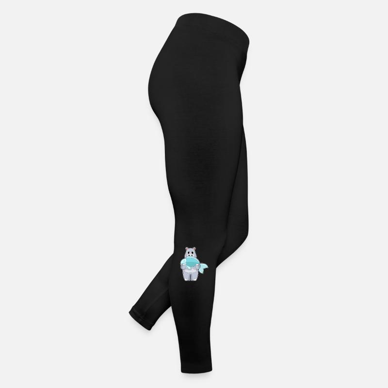 Hippopotame Pêche à la baudroie Legging en jersey Femme