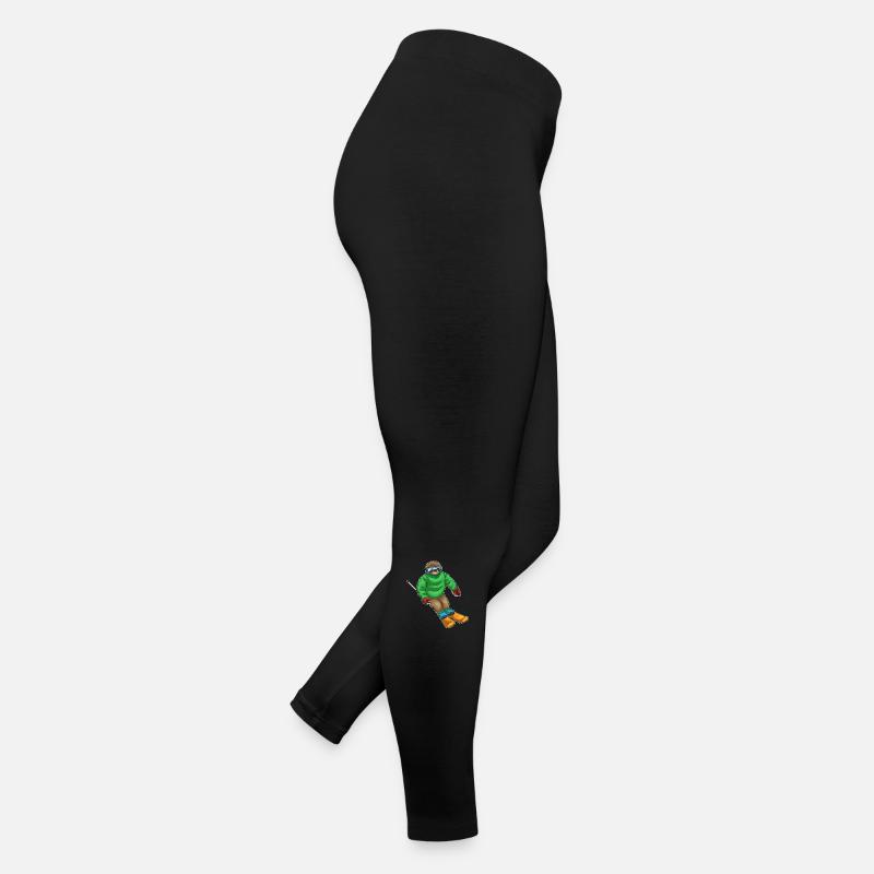 Sloth Skier Ski Women’s Jersey Leggings