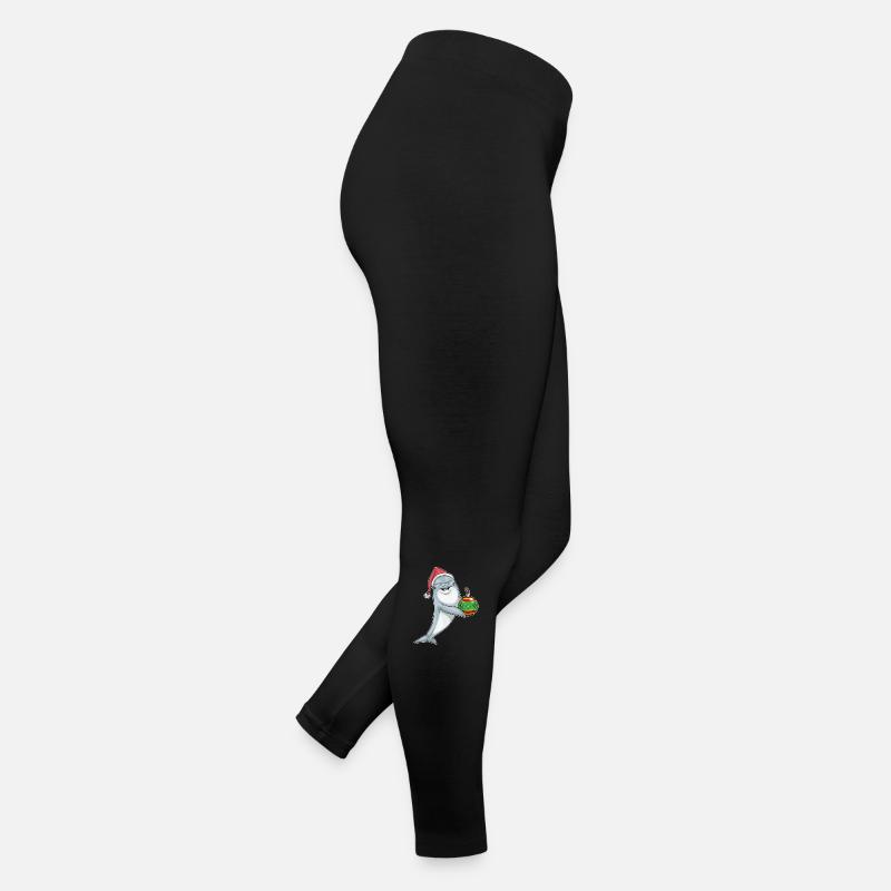 Boule de Noël Dauphin Noël Legging en jersey Femme