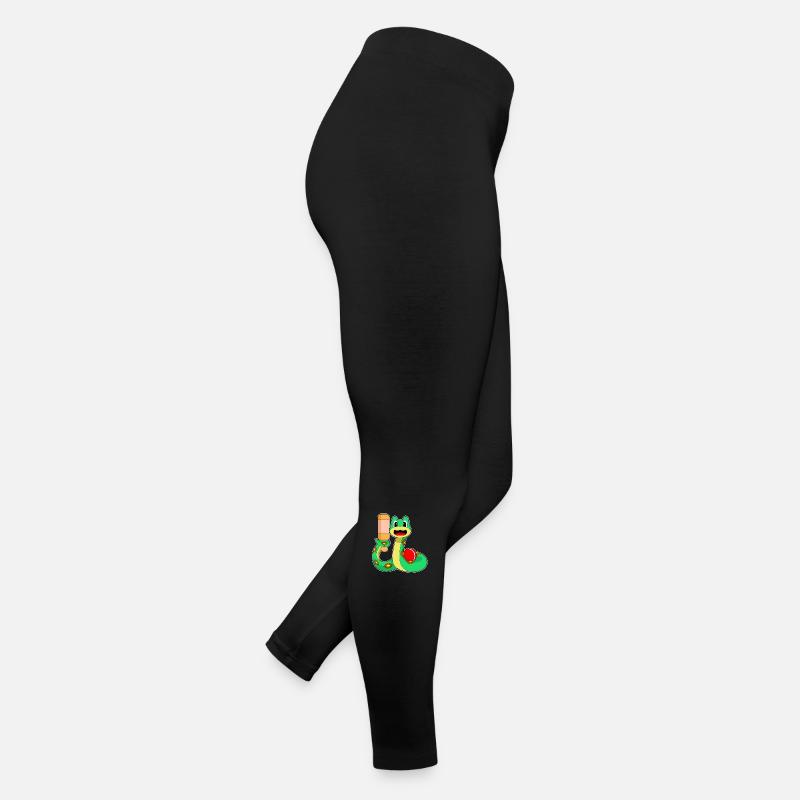 Schlange Cricket Cricketschläger Frauen Jersey Leggings