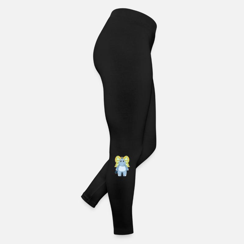 Elefant Schmetterling Frauen Jersey Leggings