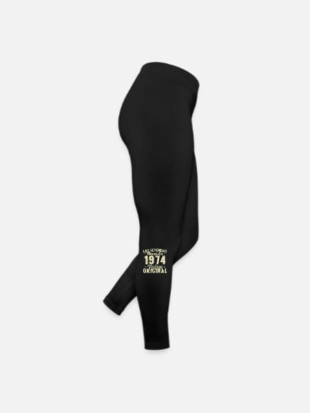 Original 1974 Vinatge Birthday Gift - Women’s Jersey Leggings - black - Right