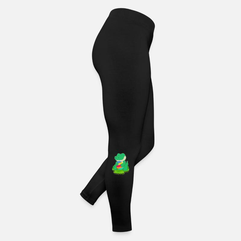 Oeuf de Pâques en crocodile Legging en jersey Femme