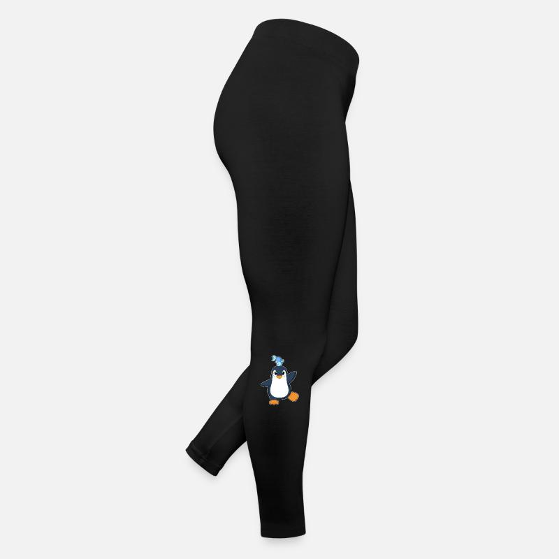 Penguin Fish Balancing Women’s Jersey Leggings