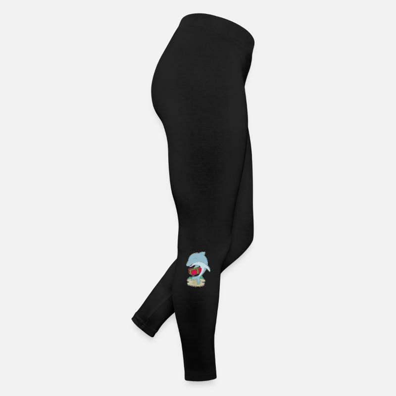 Dolphin Christmas Package Women’s Jersey Leggings