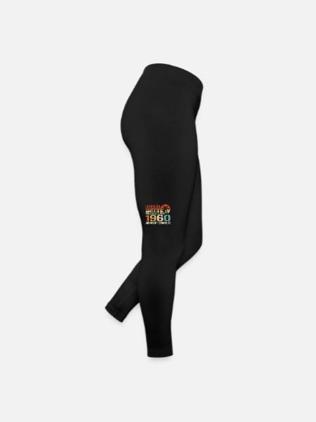 1960 Juli Geboren im Juli 1960 - Frauen Jersey Leggings - Schwarz - Rechts