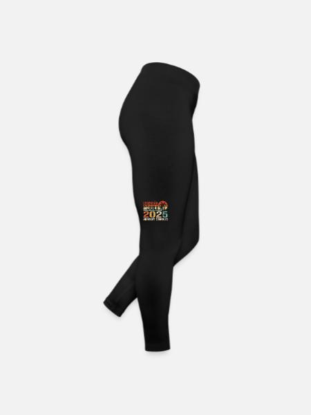 2025 Juli Geboren im Juli 2025 - Frauen Jersey Leggings - Schwarz - Rechts