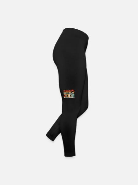 Legenden werden im Oktober 2006 geboren - 2006 - Frauen Jersey Leggings - Schwarz - Rechts