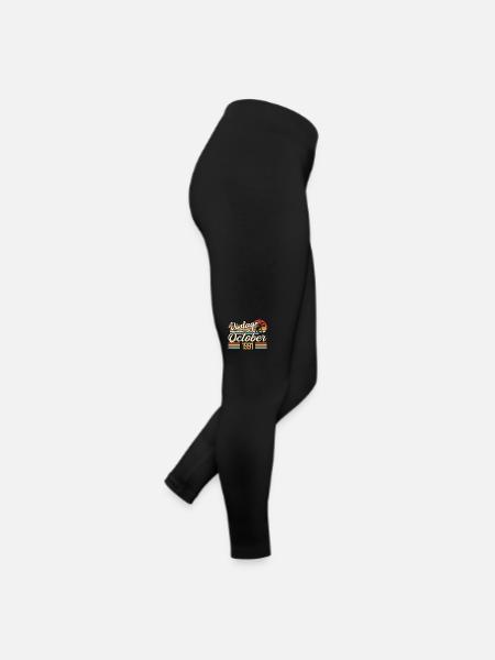 Octobre 1991 Cadeau Anniversaire - 1991 - Legging en jersey Femme - noir - Droite