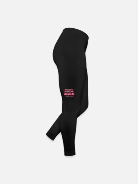 Geschenk zum 18. Geburtstag der Frau 2006 | Jahrgang 2006 - Frauen Jersey Leggings - Schwarz - Rechts