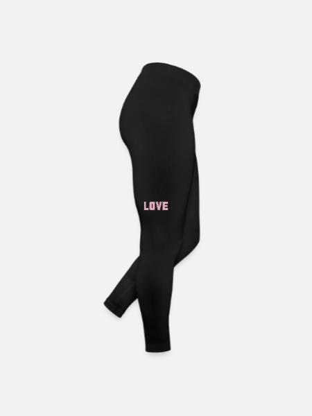LOVE is the most important and strongest thing in the universe - Women’s Jersey Leggings - black - Right
