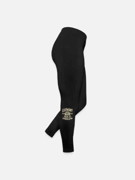 Legendär seit 1953 Jahrgang Geburtstag Geschenk - Frauen Jersey Leggings - Schwarz - Rechts