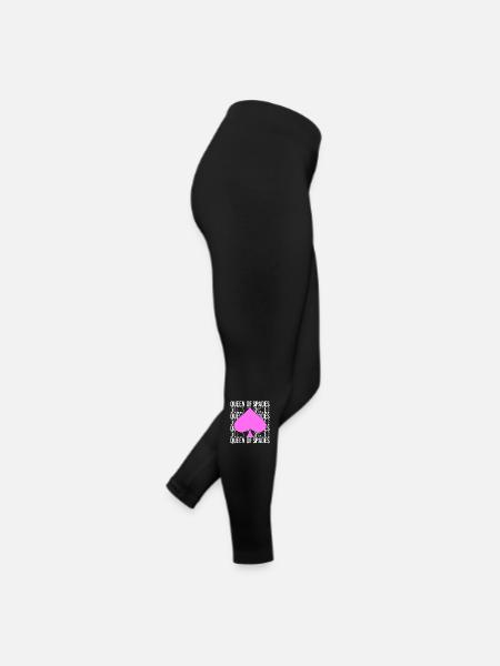 Pique, carte à jouer, jeu de cartes de pique - Legging en jersey Femme - noir - Droite