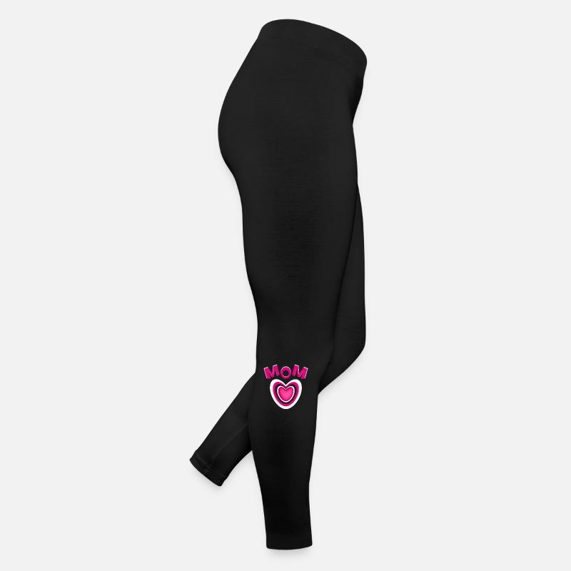 Cooles Mama Herz mit sehr viel Liebe in Pink. Frauen Jersey Leggings