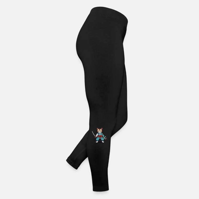 Samurai-Katze Frauen Jersey Leggings