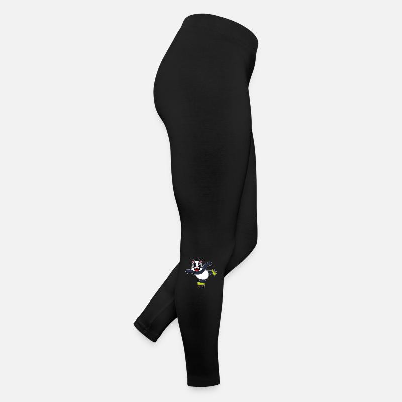 Panda Inline skating Rollschuhe Frauen Jersey Leggings