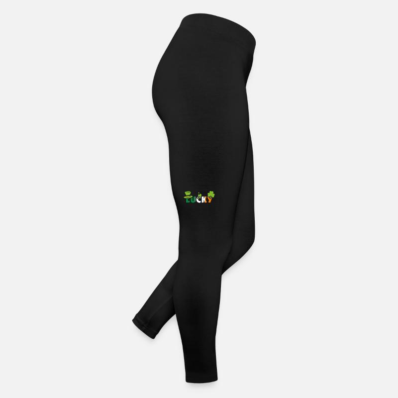 Glücklich. Design für den Patrick's Day Frauen Jersey Leggings