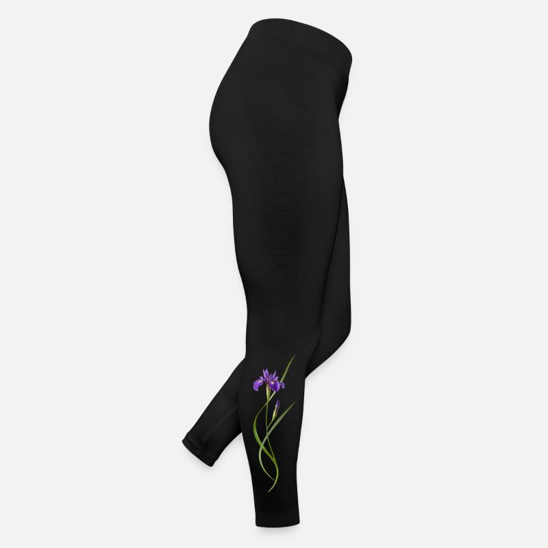 Iris dans le style zen japonais Legging en jersey Femme