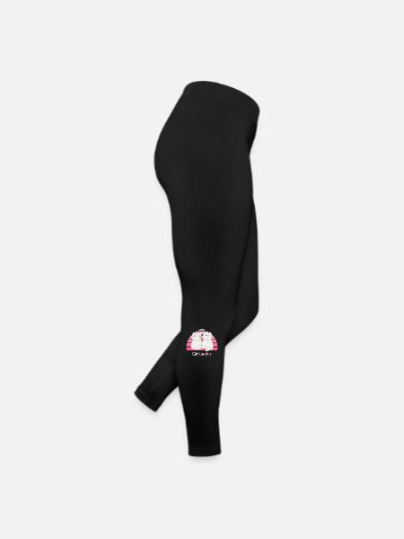 Cute Cat Duo: Pink Design for Cat Lovers - Frauen Jersey Leggings - Schwarz - Rechts