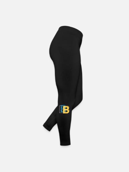 Initial letter B b - Women’s Jersey Leggings - black - Right