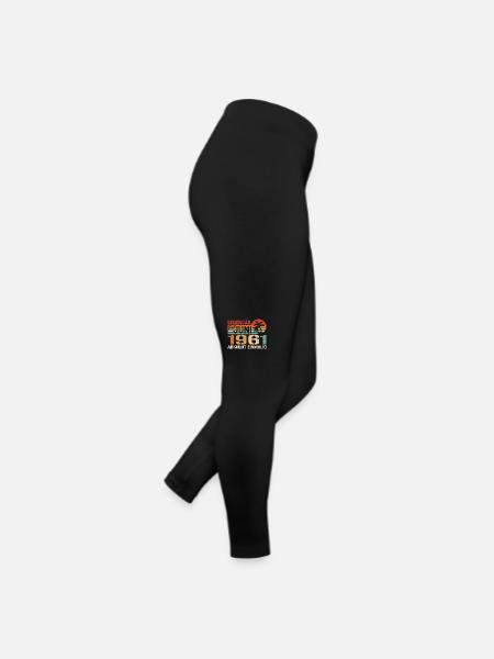 Legendär seit Juni 1961 - Geburtstag 1961 - Frauen Jersey Leggings - Schwarz - Rechts