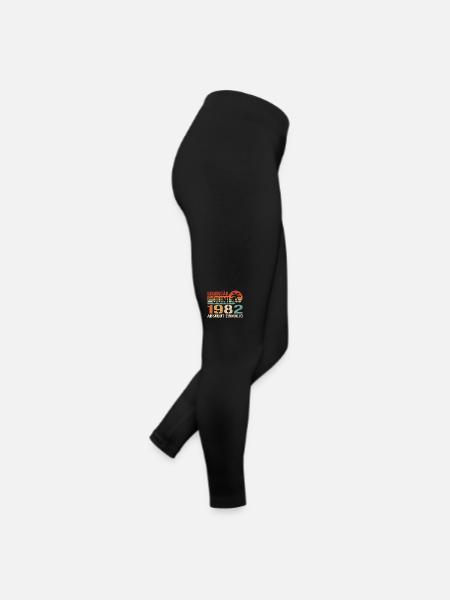 Legendär seit Juni 1982 - Geburtstag 1982 - Frauen Jersey Leggings - Schwarz - Rechts