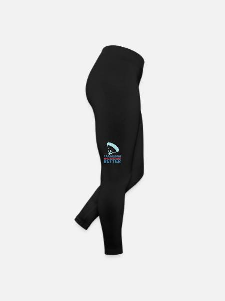 Paragliding Makes Everything Better - Women’s Jersey Leggings - black - Right