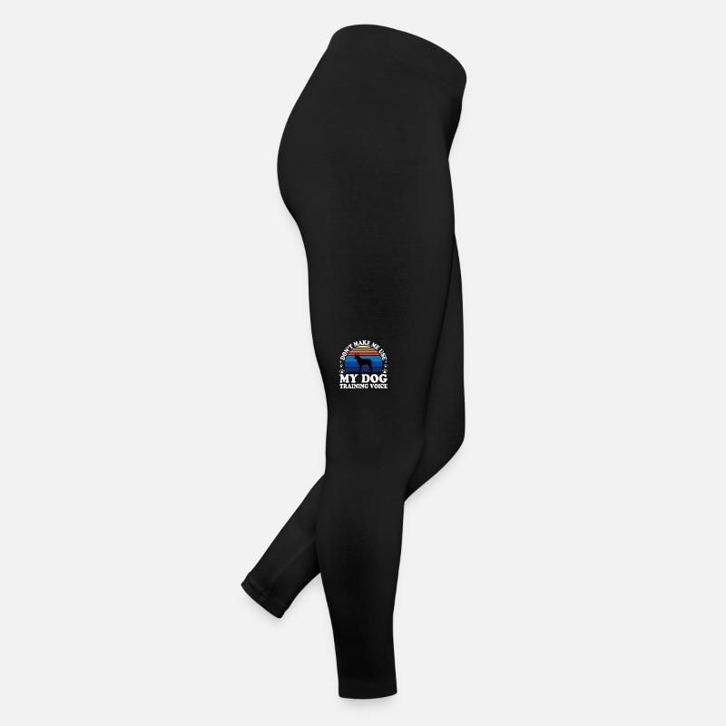 Silhouette de chien de bétail australien à queue de souche Legging en jersey Femme