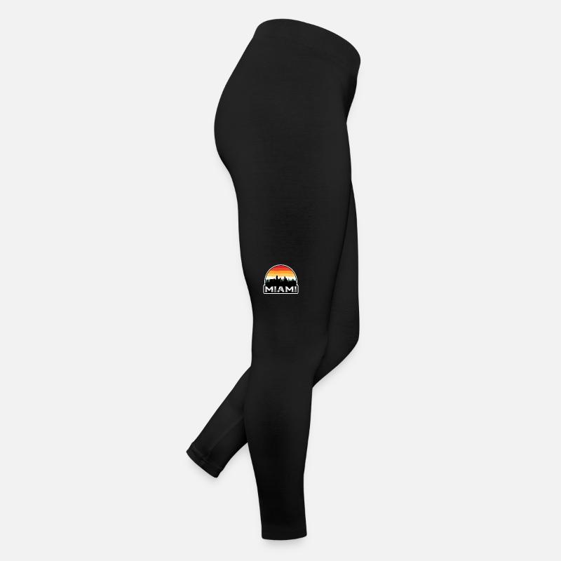 Miami Floride États-Unis drapeau Skyline voyage souvenir Legging en jersey Femme