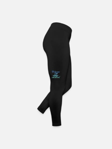 Hilfe, Ich Bin Im Familienurlaub - Frauen Jersey Leggings - Schwarz - Rechts