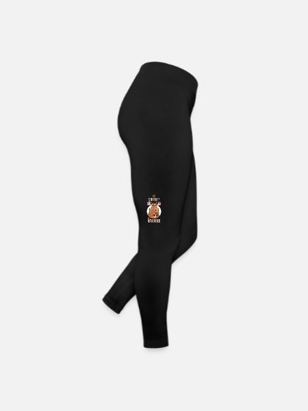 Pas de café pas d’orignal amoosé - Legging en jersey Femme - noir - Droite